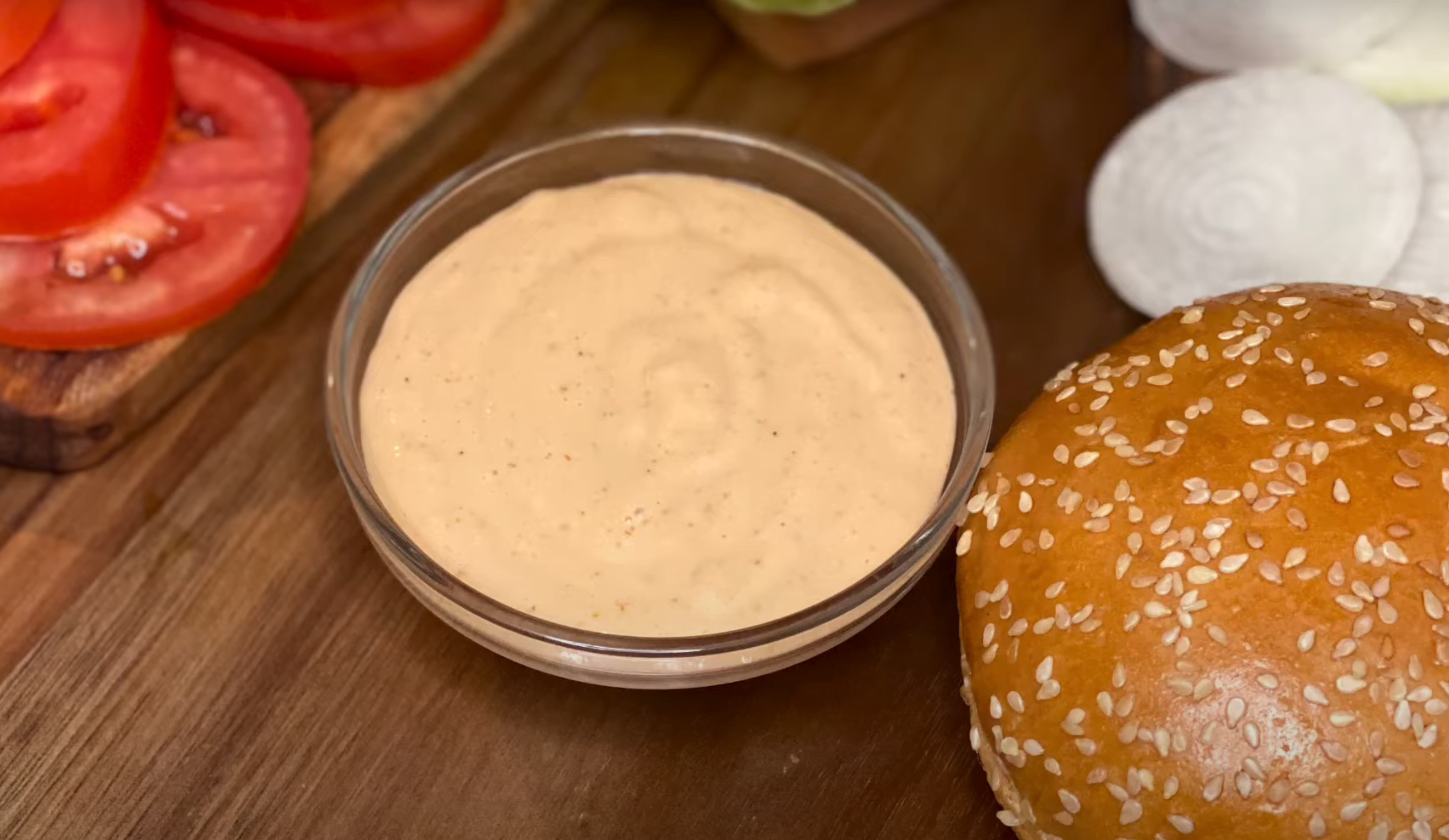 What is burger sauce made of?