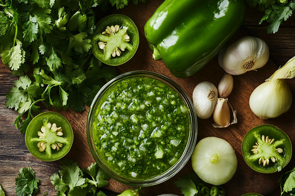 What is the spicy green sauce at Mexican restaurants