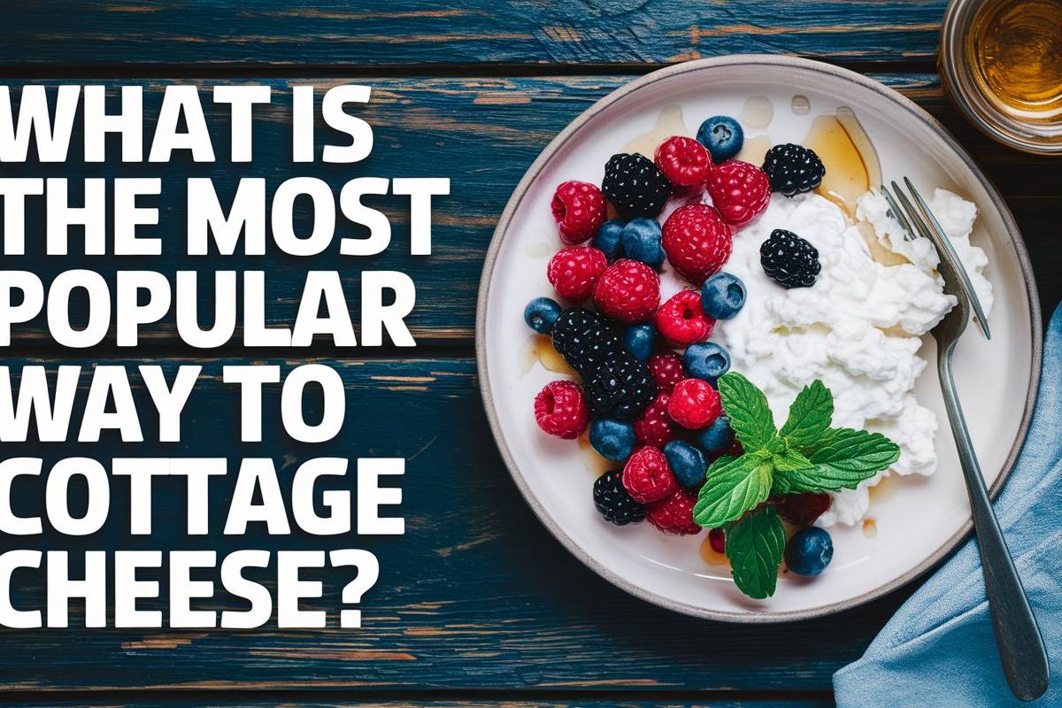 What is the most popular way to eat cottage cheese
