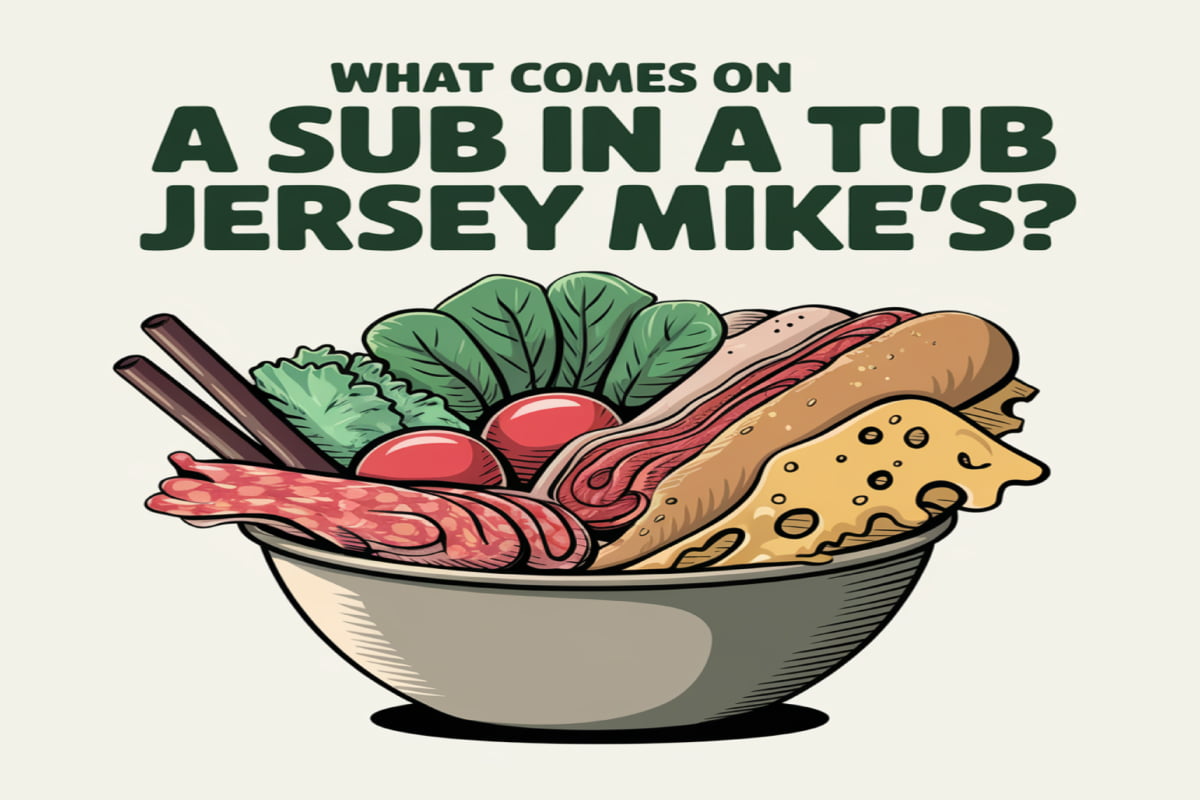 What comes on a sub in a tub at Jersey Mike's?